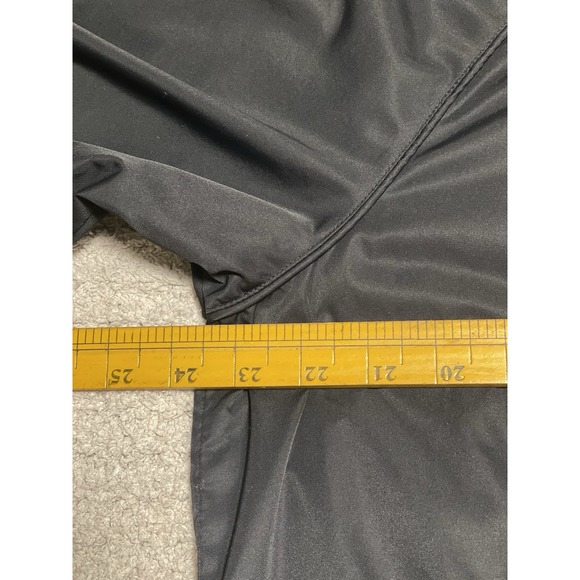 Greg Norman Windbreaker Jacket Men's M Black Short Sleeve Half Zip Golf Pullover - Picture 7 of 8